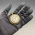 Circa 1890 Antique Pountet Chavet Pocket Watch with Gold Filling and Gunmetal Case in Good Working Condition